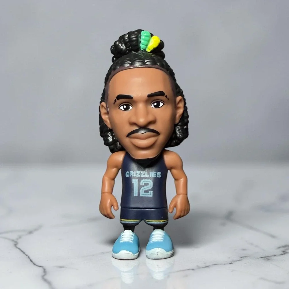 NBA Ja Morant Figure Memphis Grizzlies Navy Blue Vinyl Toy